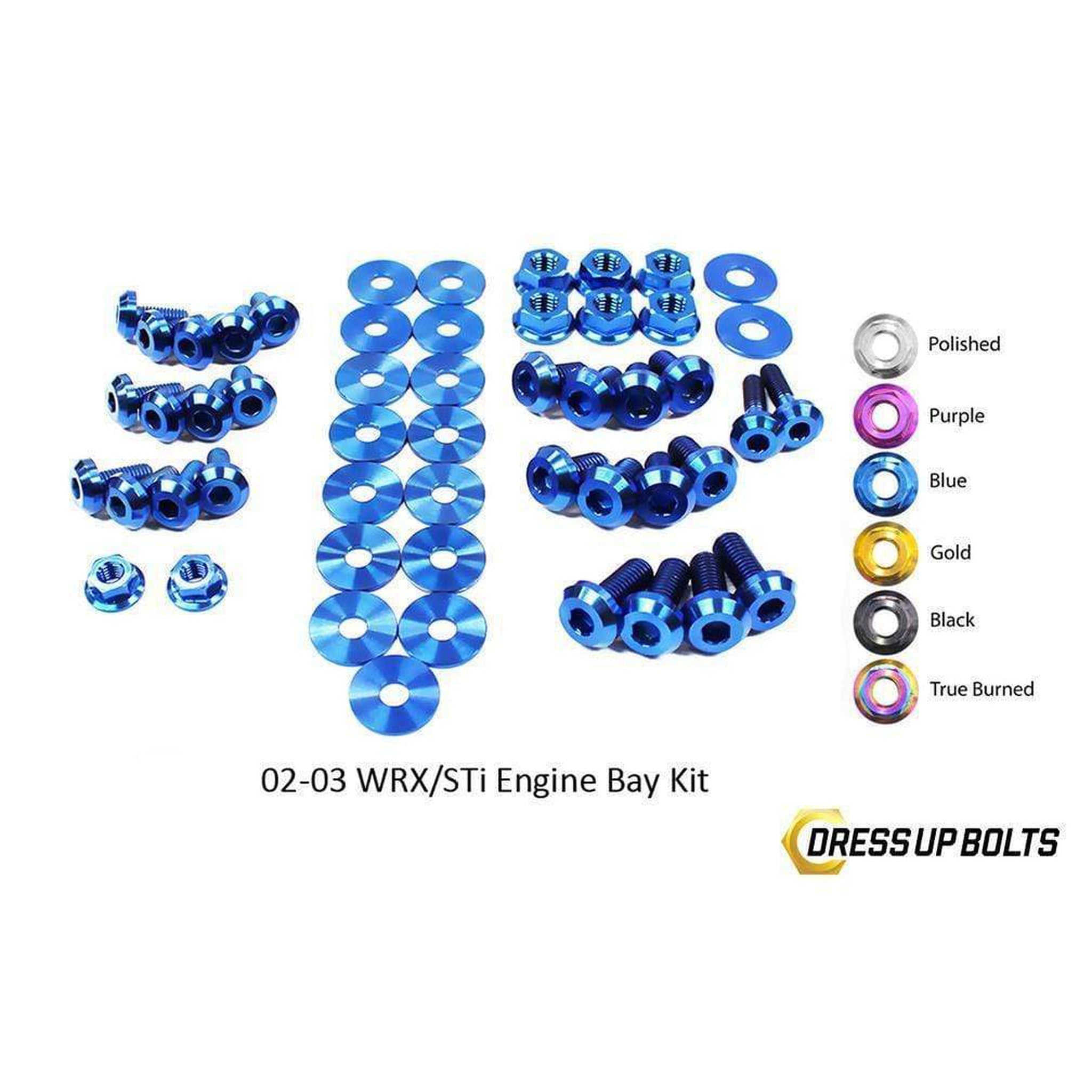 Fast Turn Fittings Subaru WRX and STi (2002-2003) Titanium Engine Bay Kit
