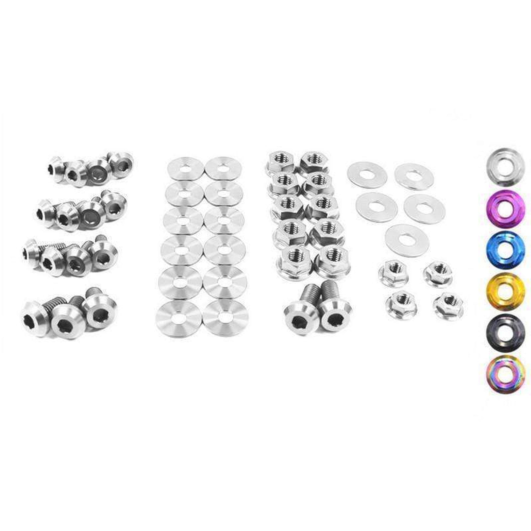 Fast Turn Fittings Titanium 48pc Engine Bay Kit Subaru WRX / STI 2015-2021 VA