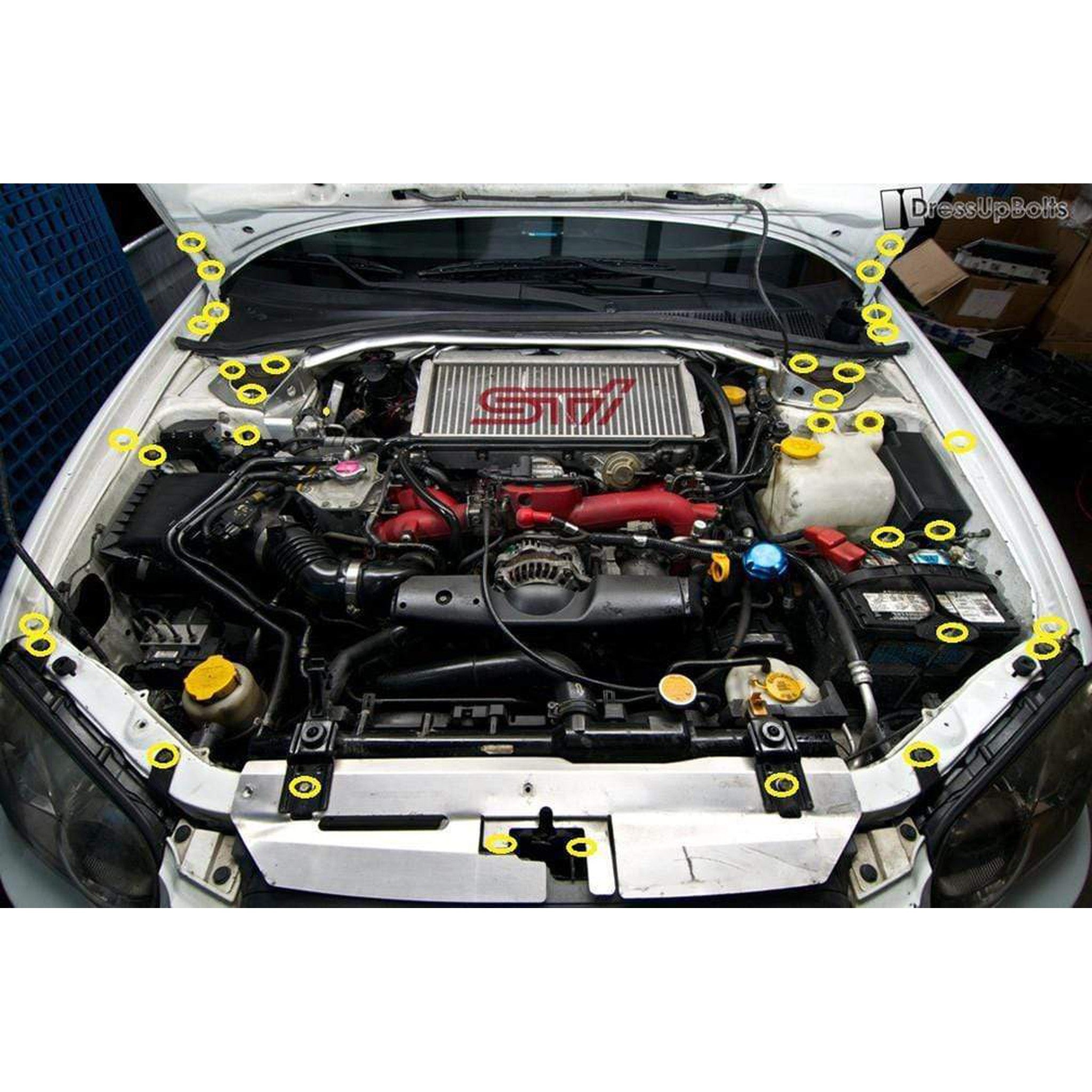 Fast Turn Fittings Titanium Engine Bay Kit Subaru WRX / STI 2004-2005