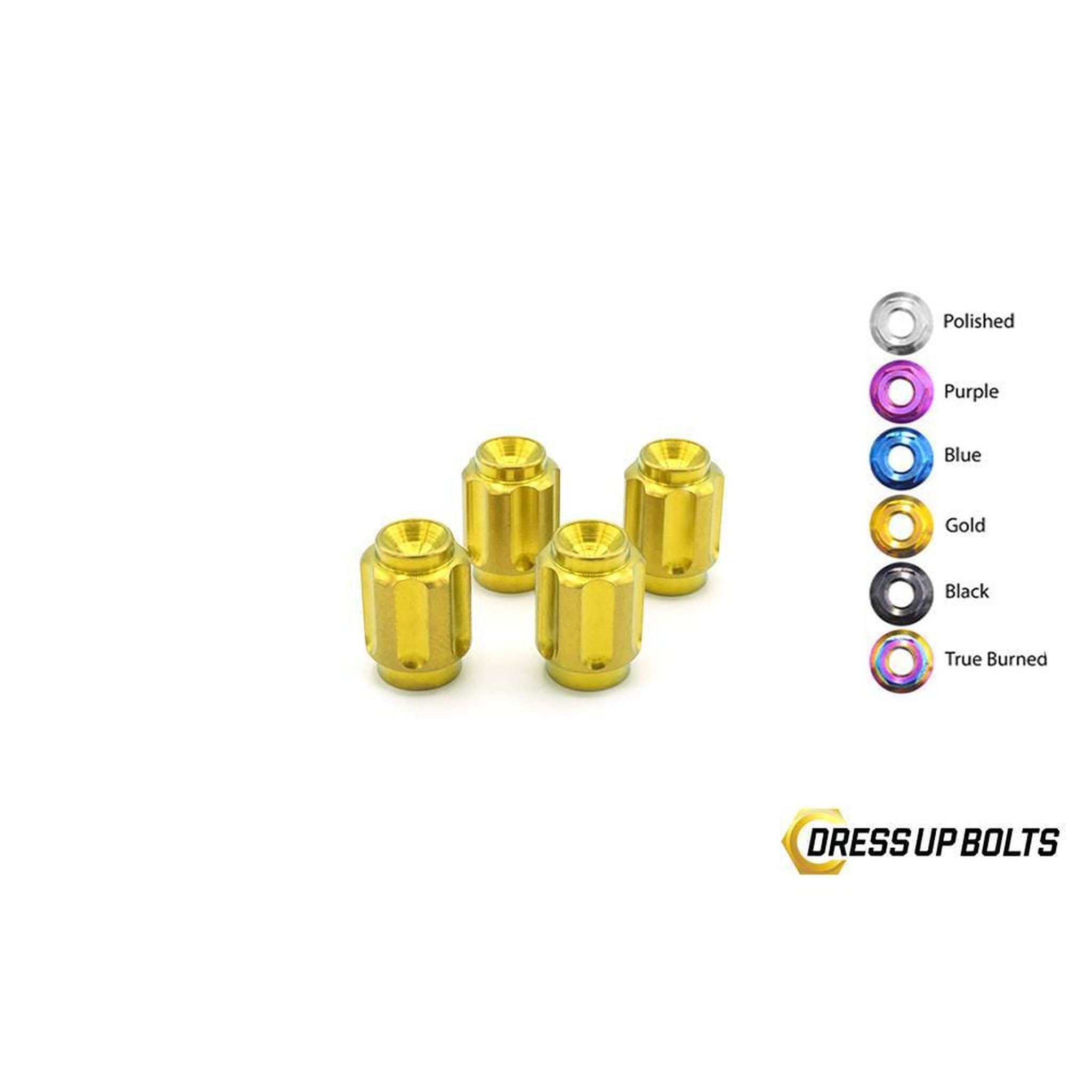 Fast Turn Fittings Titanium Valve Stem Caps - Gear Design