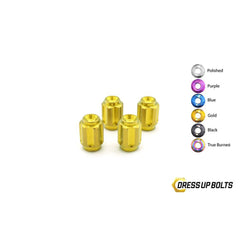 Fast Turn Fittings Titanium Valve Stem Caps - Gear Design