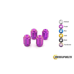 Fast Turn Fittings Titanium Valve Stem Caps - Gear Design