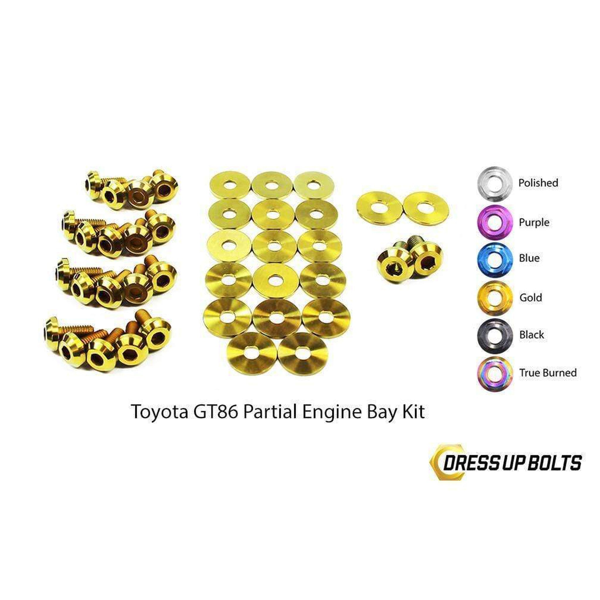 Fast Turn Fittings Toyota 86 (2013-2018) Titanium Partial Engine Bay Kit