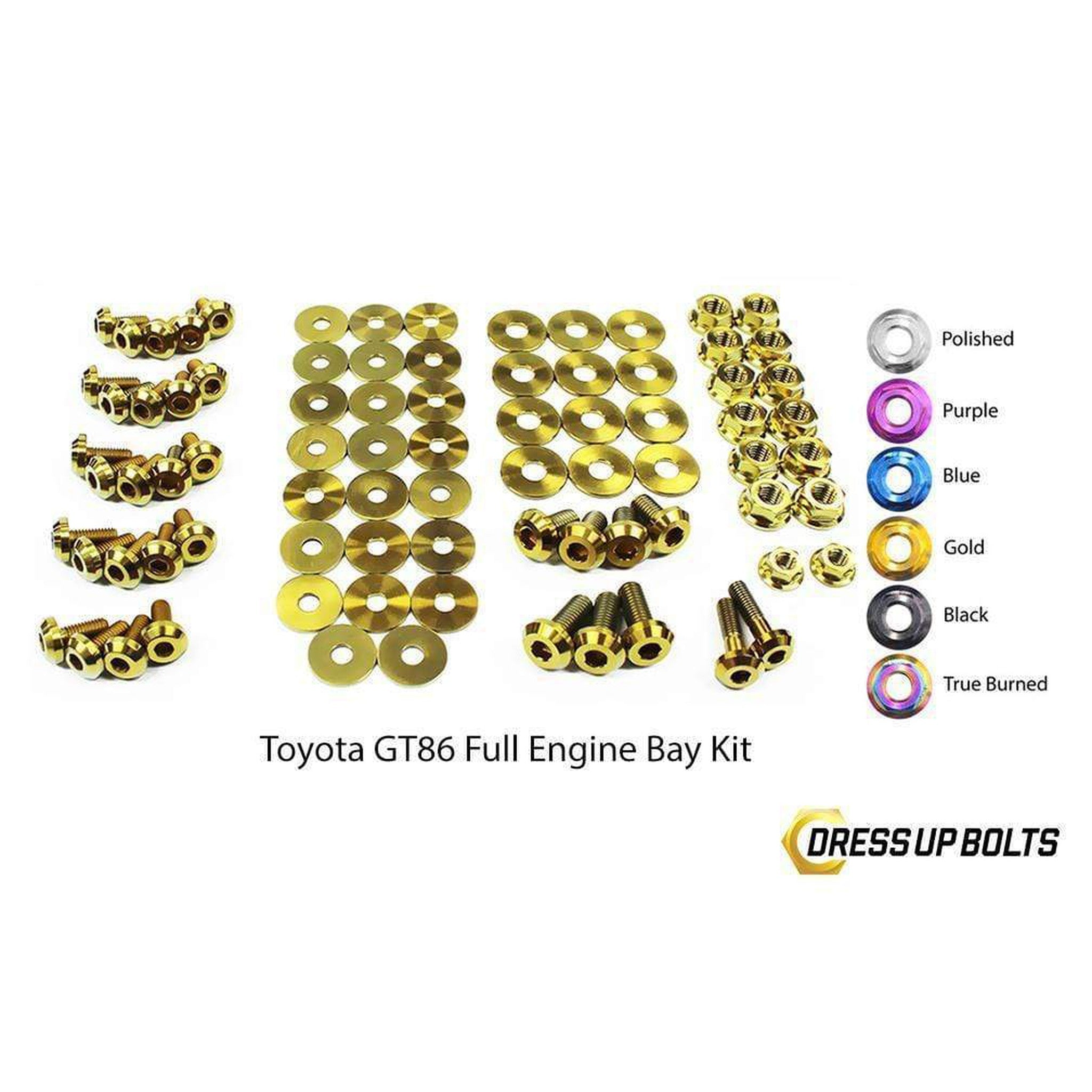 Fast Turn Fittings Toyota 86 (2013-2019) Titanium Full Engine Bay Kit