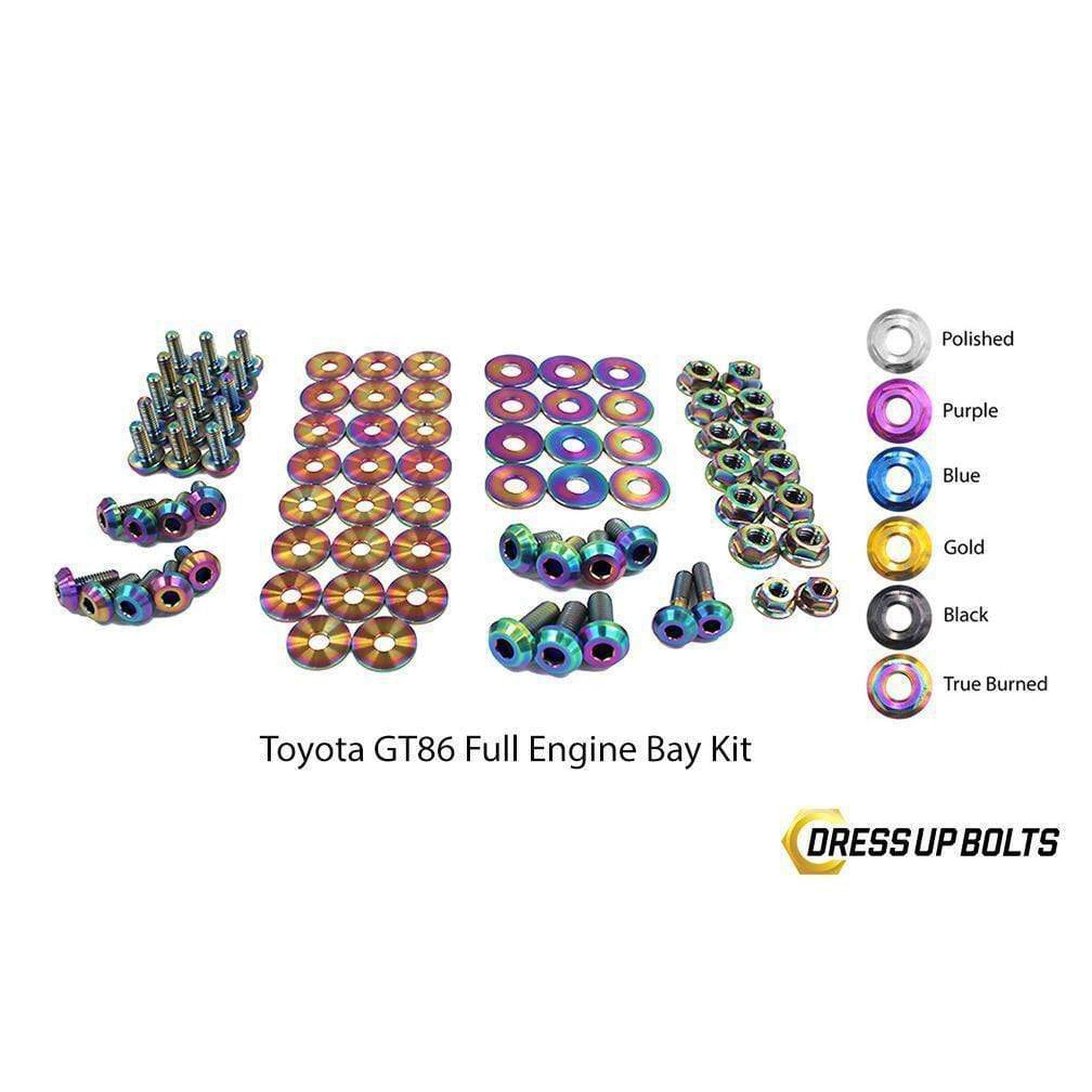 Fast Turn Fittings Toyota 86 (2013-2019) Titanium Full Engine Bay Kit