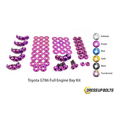 Fast Turn Fittings Toyota 86 (2013-2019) Titanium Full Engine Bay Kit