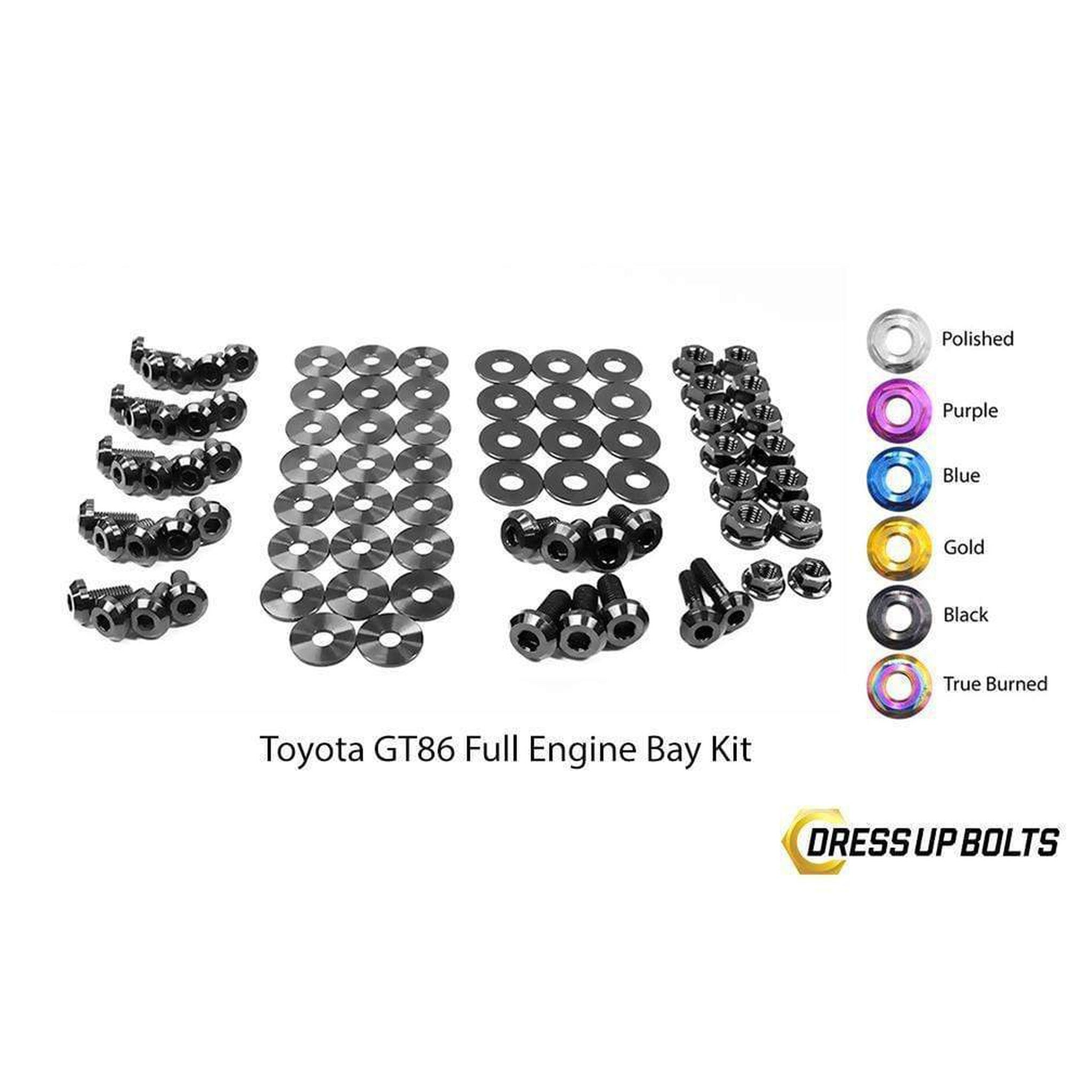 Fast Turn Fittings Toyota 86 (2013-2019) Titanium Full Engine Bay Kit