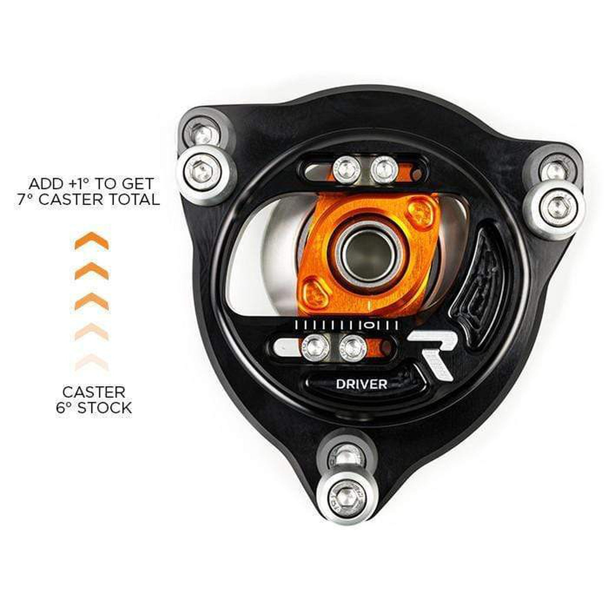 Fortune Auto CasCam Caster / Camber Plates 2005-2007 Subaru STI