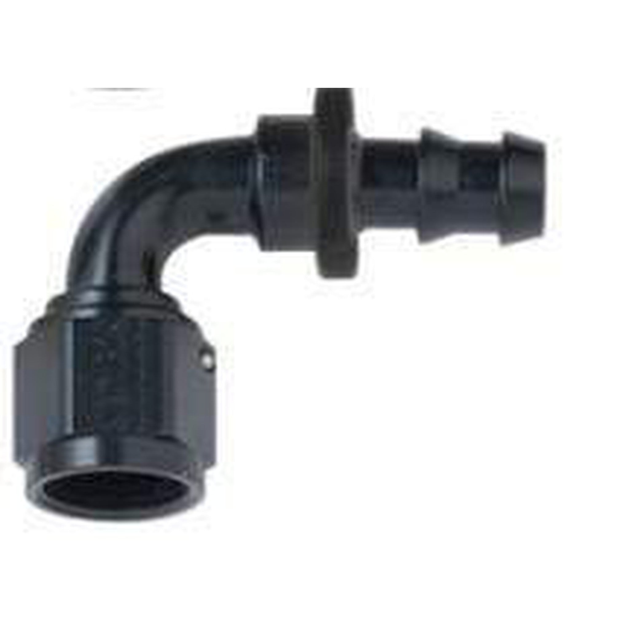 Fragola -16AN Push-Lite End 90 Degree - Black