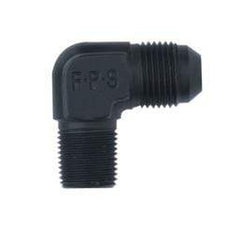 Fragola -4AN x 1/8 NPT 90 Degree Adapter - Black