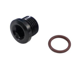 Fragola -6AN (9/16-18) Socket Hex Port Plug - Black