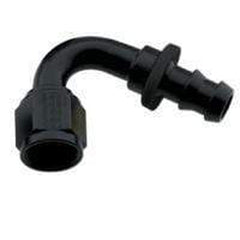 Fragola -6AN Push-Lite End 120 Degree - Black