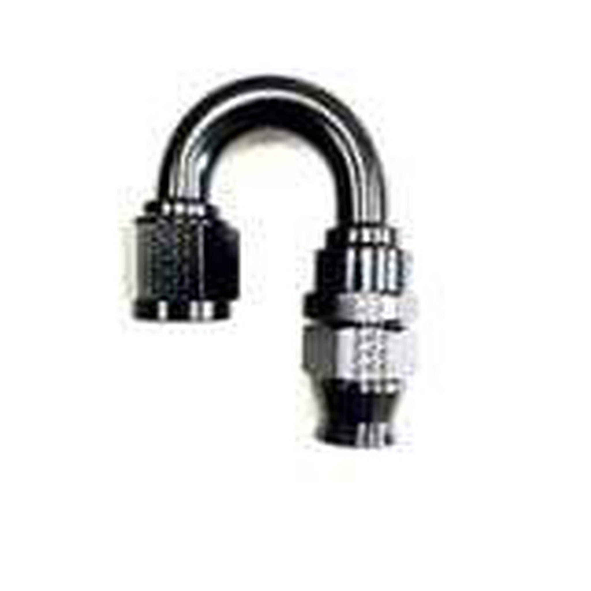 Fragola -6AN Real Street x 180 Degree Hose End Black For PTFE Hose