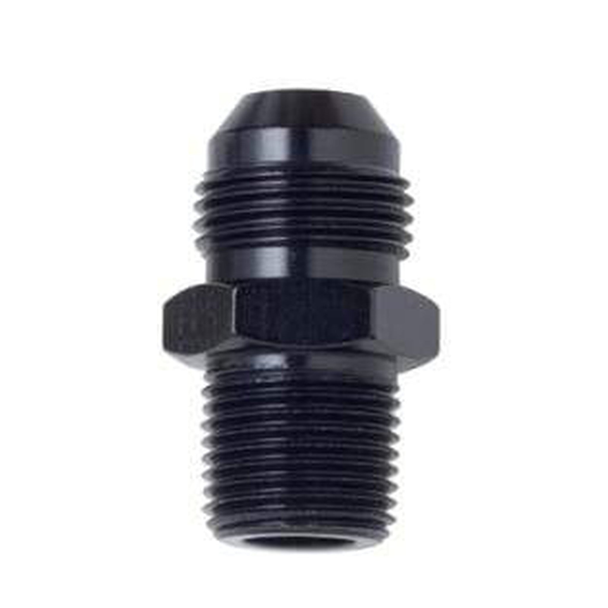 Fragola -8AN x 1/2 NPT Straight Adapter - Black