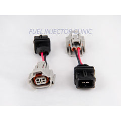 Fuel Injector Clinic Set of 6 Denso (female) to Jetronic/EV1 Adapter (male) injector plug adaptors
