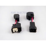 Fuel Injector Clinic Set of 6 US Car/EV6 (female) to Honda OBD2 (male) injector plug adaptors