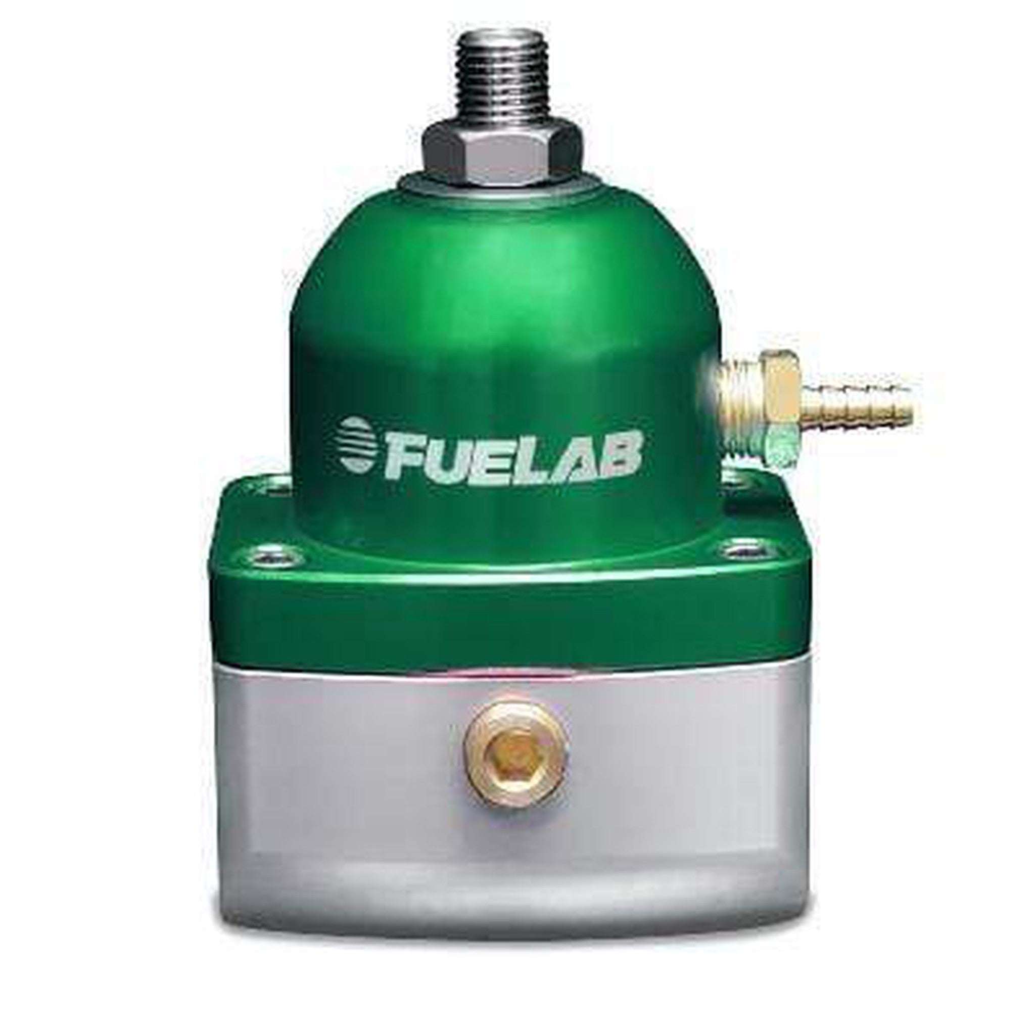 Fuelab 51502 Series Adjustable Fuel Pressure Regulator; EFI Green | 51502-6