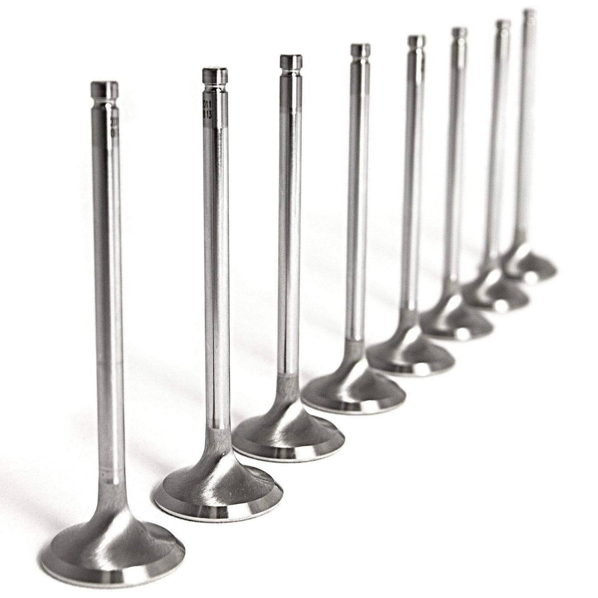 GSC P-D Chrome Polished Super Alloy Exhaust Valve - 30.5mm Head(STD) - SET 8 - 4G63T Evo1-9 / DSM