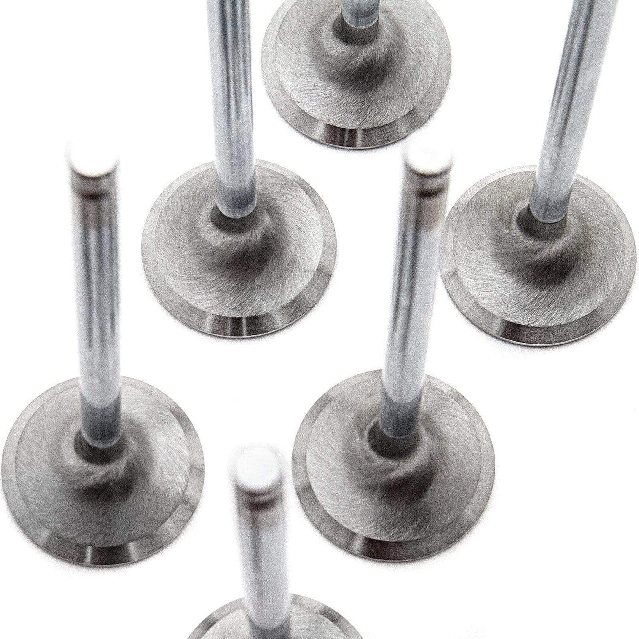 GSC P-D Chrome Polished Super Alloy Exhaust Valve - 30mm Head (+1mm) - SET 8 - Mitsubishi/Hyundai 4B11T