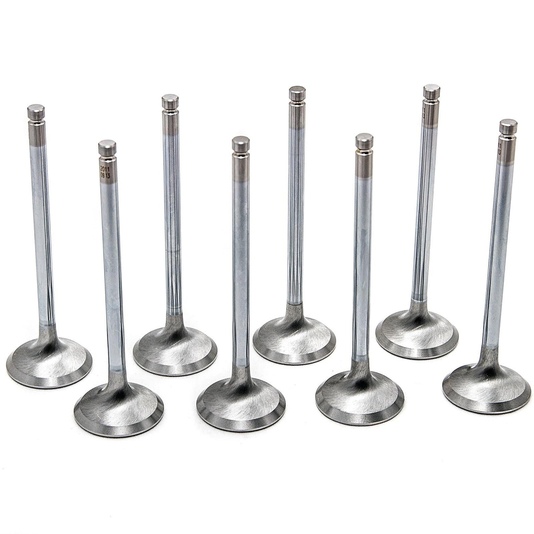 GSC P-D Chrome Polished Super Alloy Exhaust Valve-33mm Head(+1mm) - SET 8 - EJ series EJ205/EJ207/EJ257