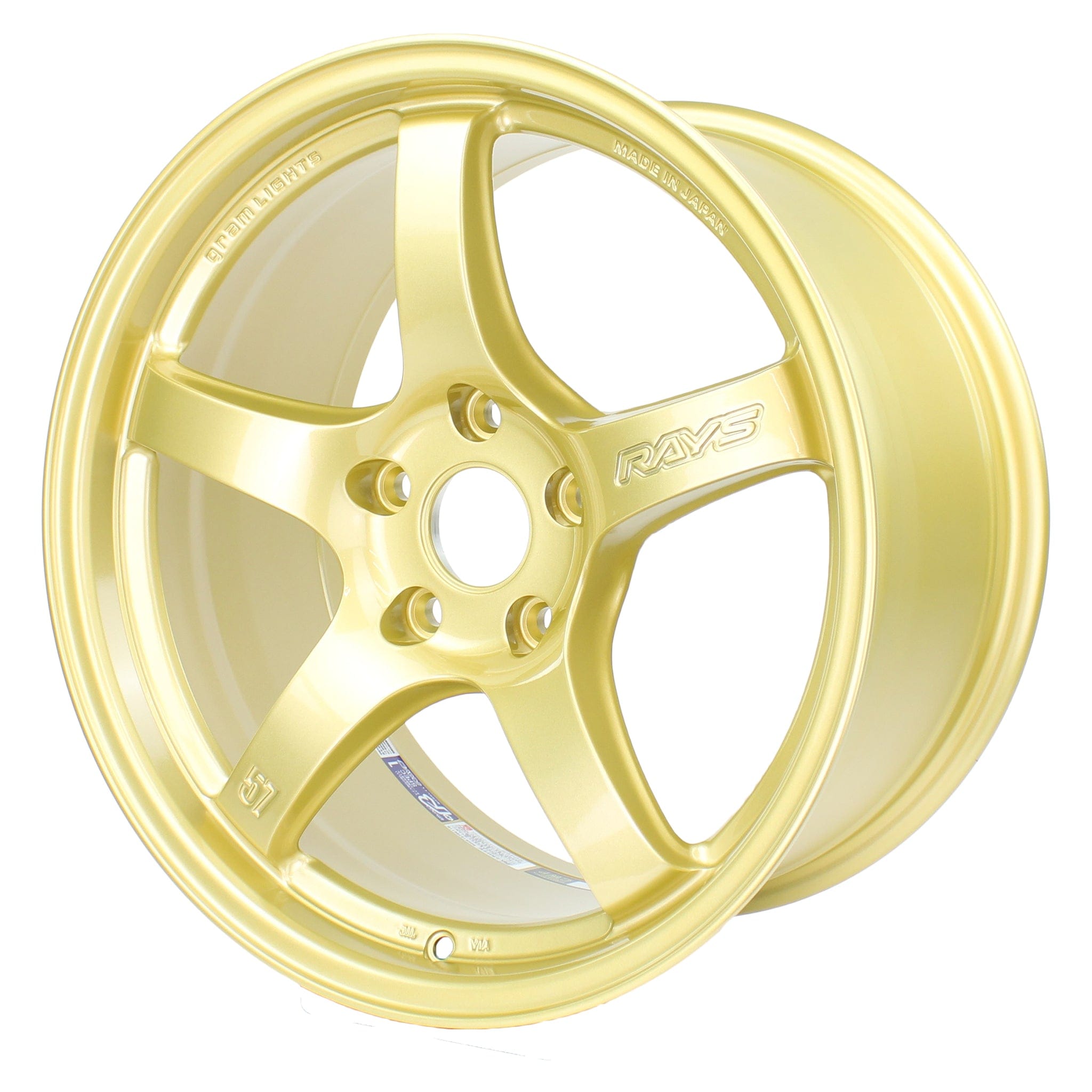 Gram Lights 57CR 17x9 +38 5x114.3 E8 Gold Wheel | WGCRQ38EEGP