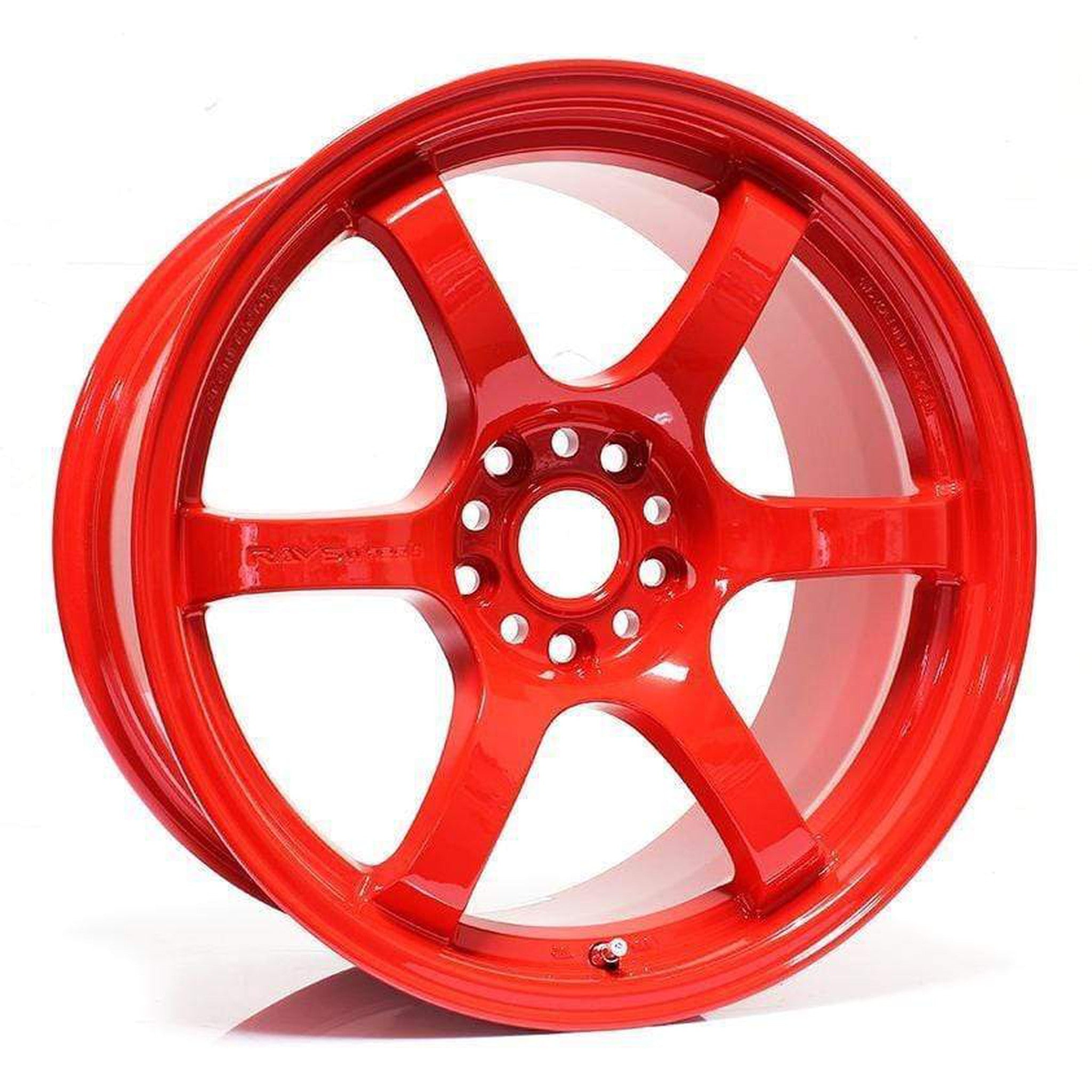 Gram Lights 57DR 18x9.5 +38 5x114.3 Milano Red Wheel