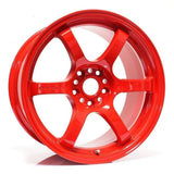 Gram Lights 57DR 18x9.5 +38 5x114.3 Milano Red Wheel