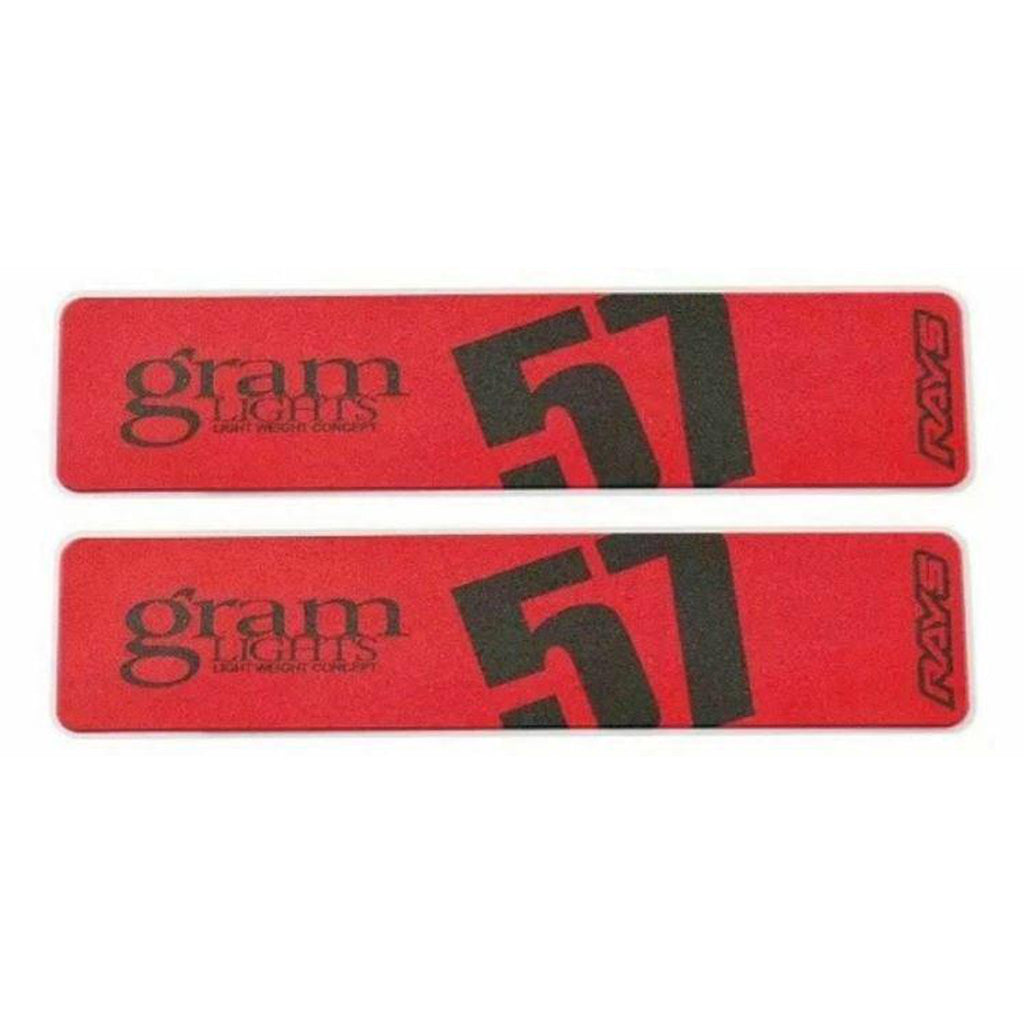 Gram Lights 57DR/57CR Spoke Sticker Red (2 PCS) - Universal