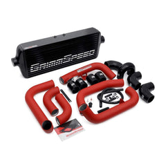 GrimmSpeed 2008-2014 Subaru STI Front Mount Intercooler Kit Black Core / Red Pipe