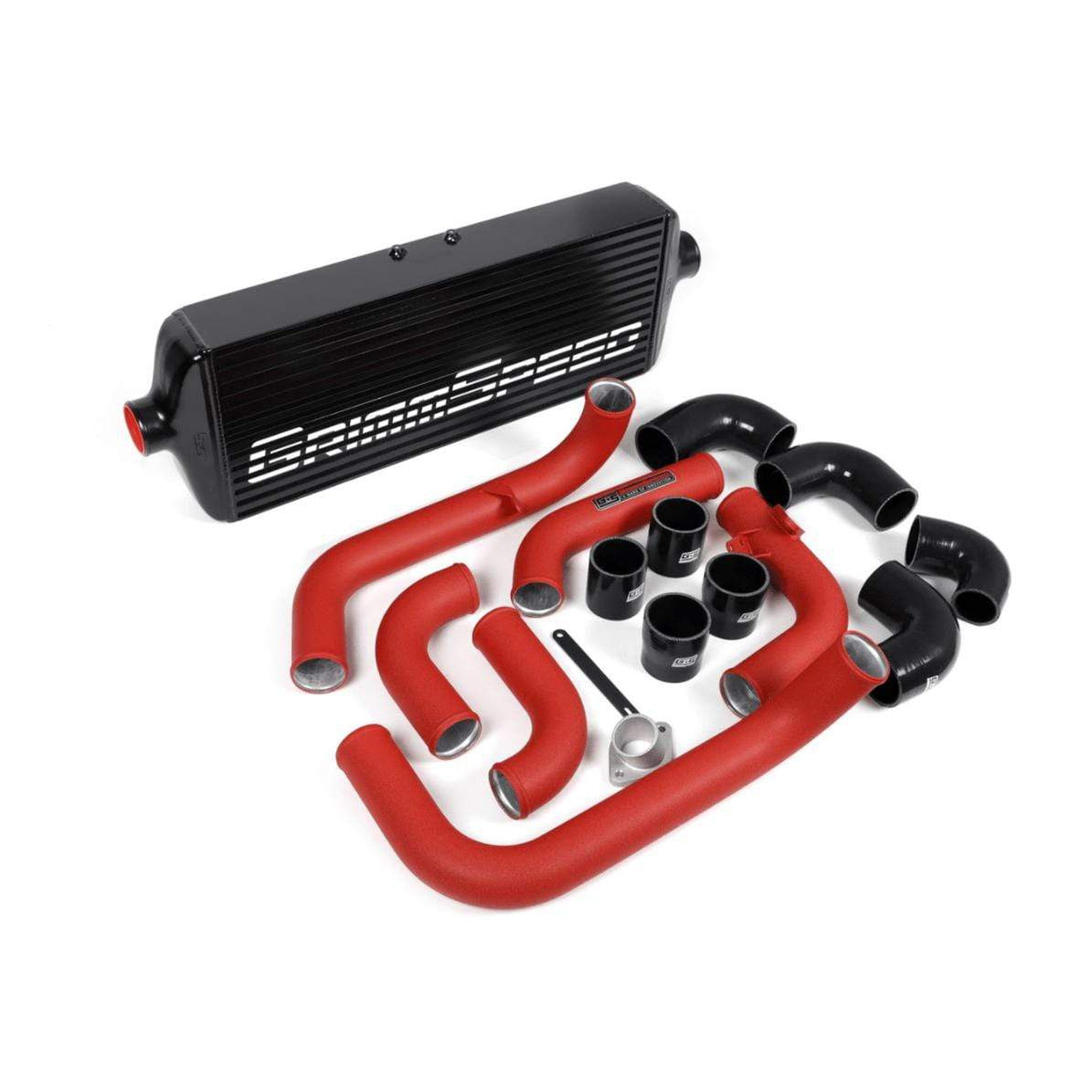GrimmSpeed 2008-2014 Subaru WRX Front Mount Intercooler Kit Black Core / Red Pipe