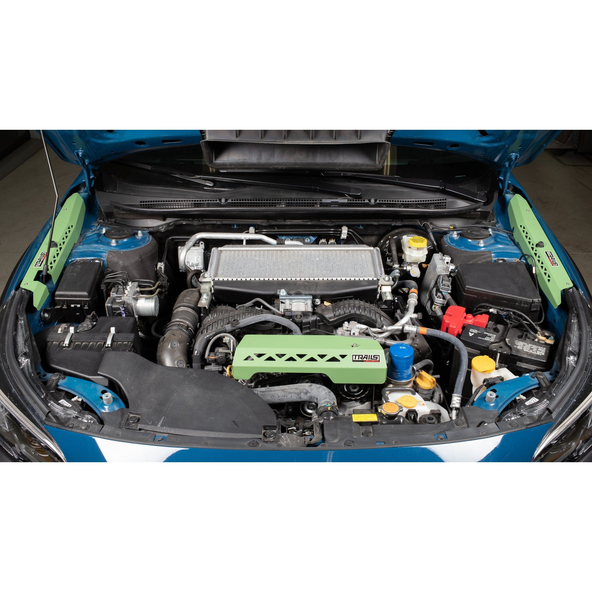 GrimmSpeed Fender Shrouds Green Subaru 2018-2022 Crosstrek | TBG114029.3