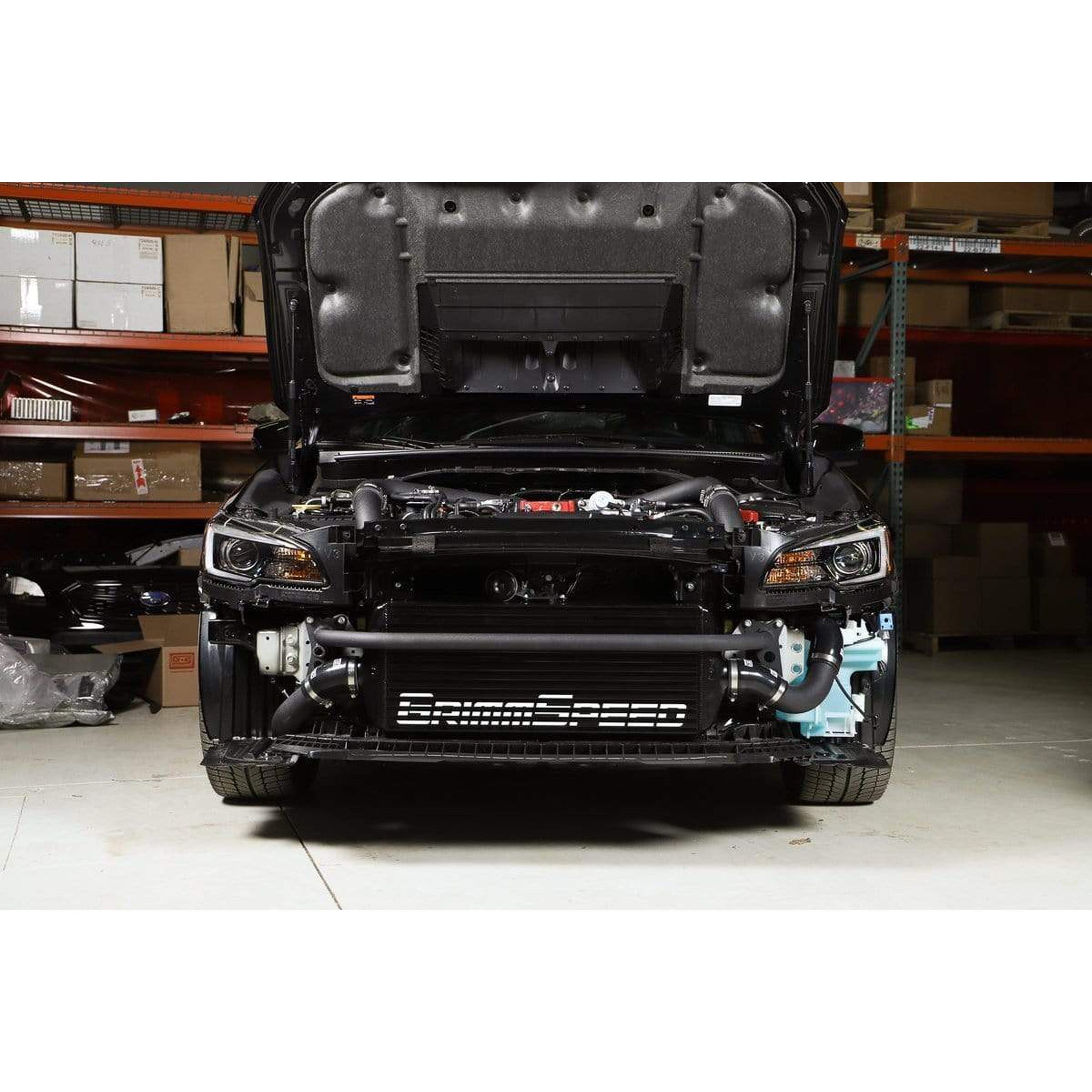 GrimmSpeed Front Mount Intercooler Kit Black Core / Black Pipe Subaru STI 2015-2021