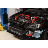 GrimmSpeed Front Mount Intercooler Kit Black Core / Red Pipe Subaru STI 2015-2021