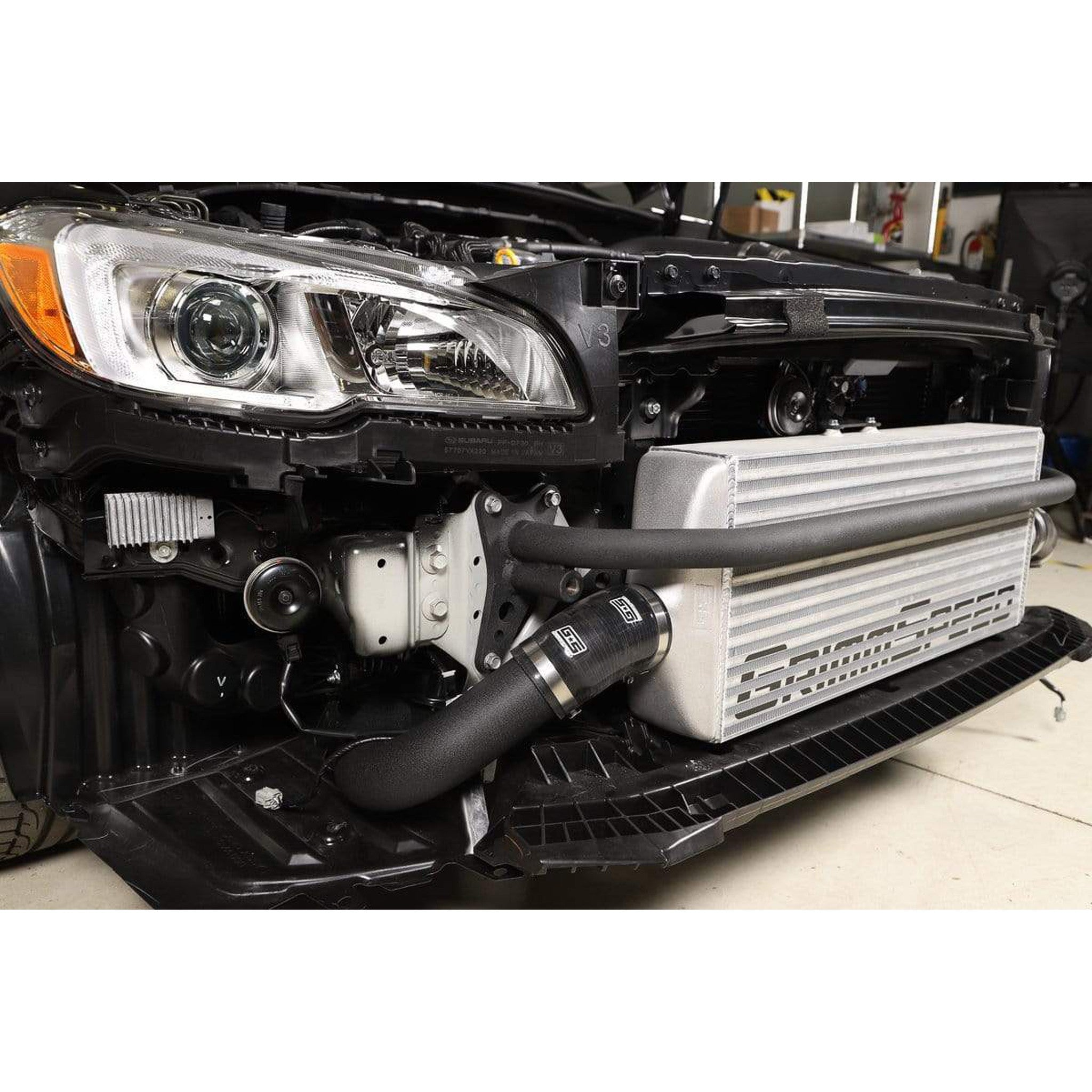 GrimmSpeed Front Mount Intercooler Kit Raw Core / Black Pipe Subaru WRX 2015-2021