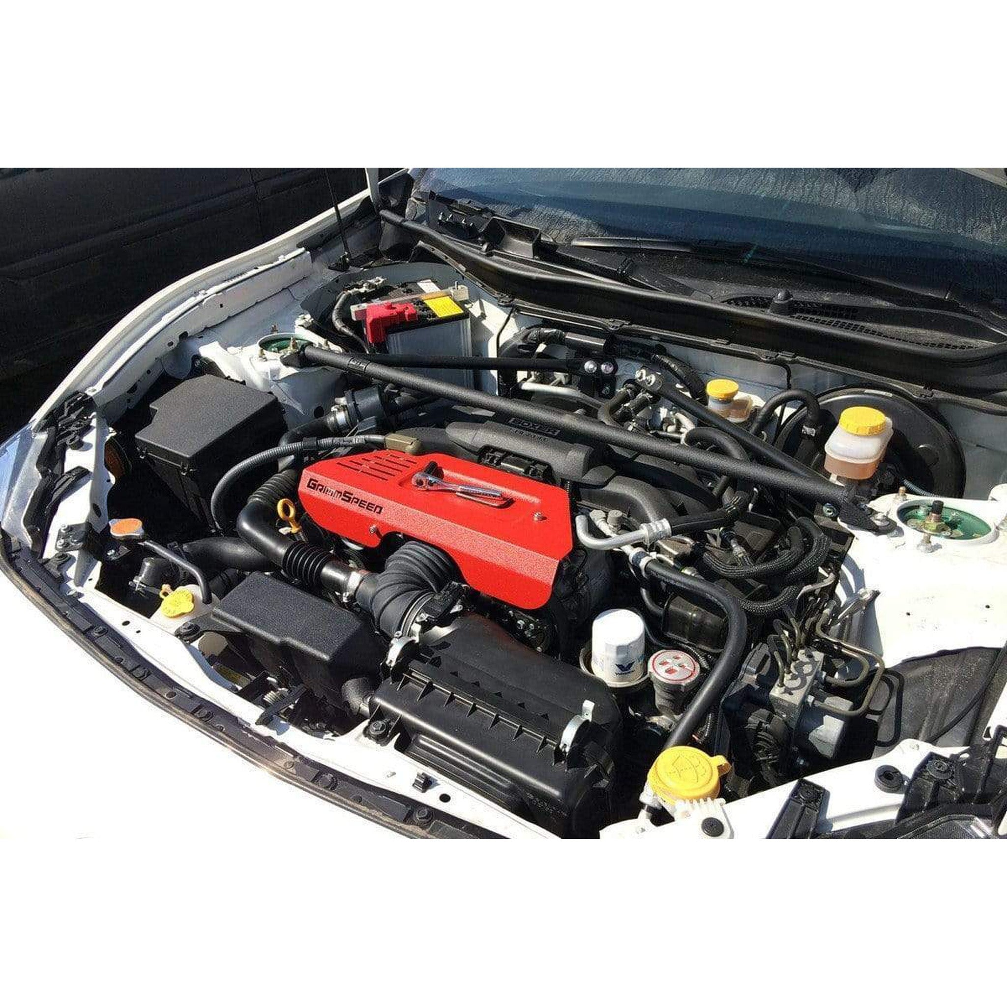 GrimmSpeed Wrinkle Red Pulley Cover with Tool Tray Scion FR-S 2013-2016 / Subaru BRZ 2013-2020