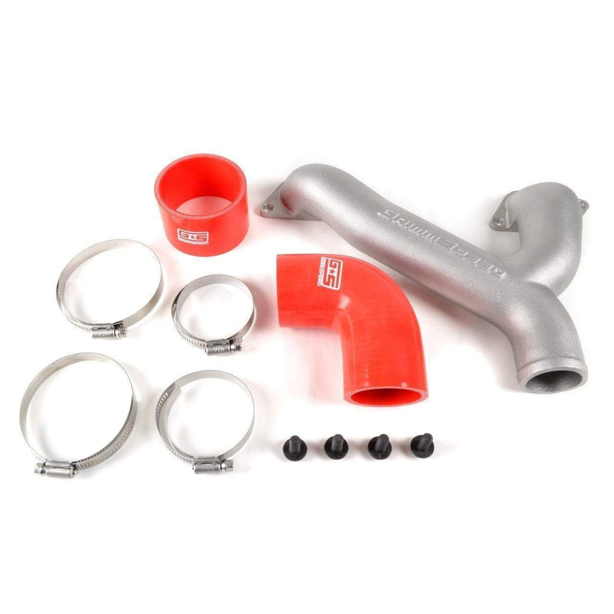 Grimmspeed Top Mount Intercooler Aluminum Y-Pipe Kit Red Subaru WRX 2002-2007 / STI 2004-2021 | 090095