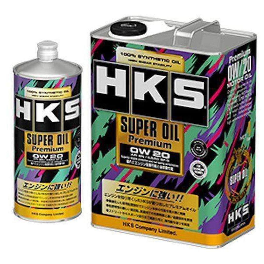 HKS Super Engine Oil Premium API SN 100% SYNTHETIC 0W 20(1L) – Import Image  Racing