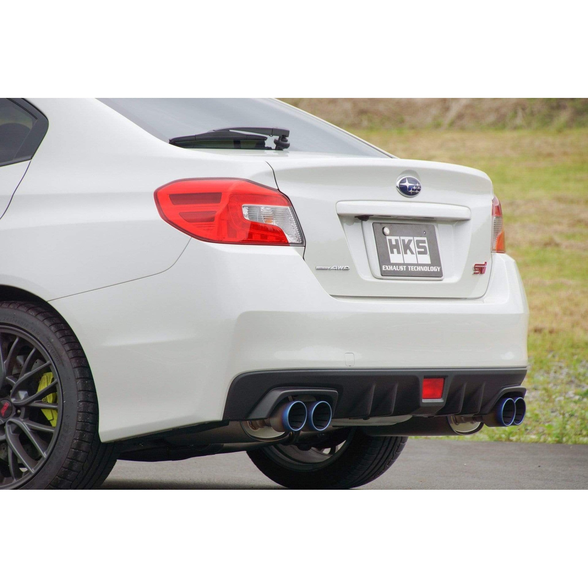 HKS Super Turbo Muffler Titanium Cat Back Exhaust Subaru WRX / STI 2015-2021 | 31029-AF013V
