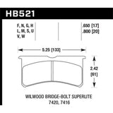 Hawk Front HPS Brake Pads for AP Racing CP8350 Caliper Subaru WRX 2015-2021 | HB521F.800