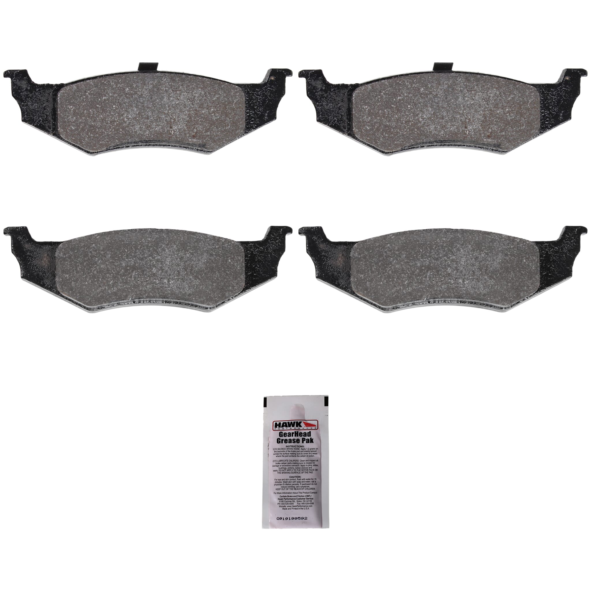 Hawk HP+ Rear Brake Pads for 2003-2005 Dodge SRT-4 | HB176N.614