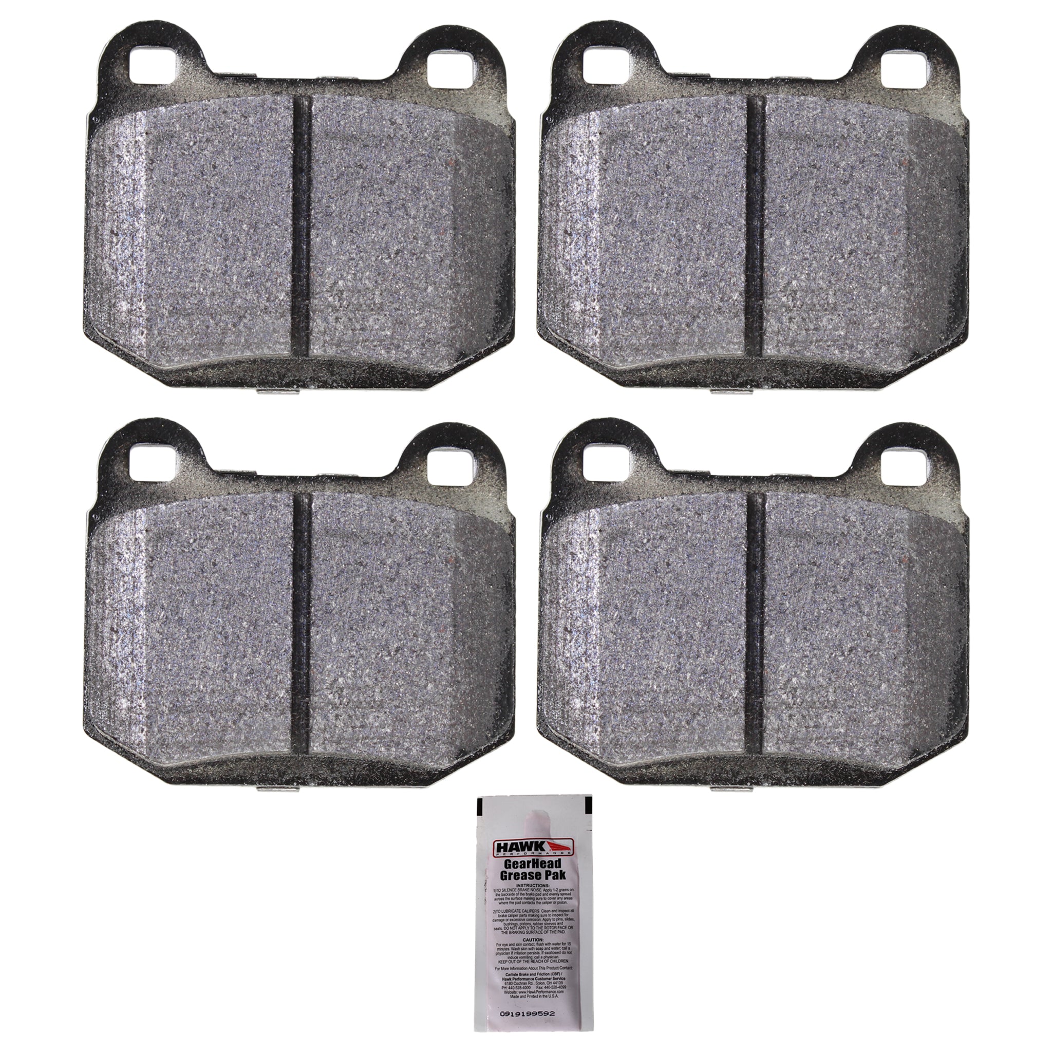 Hawk HPS Rear Brake Pads Nissan 350z / Infiniti G35 w/ Brembos | HB180F.560