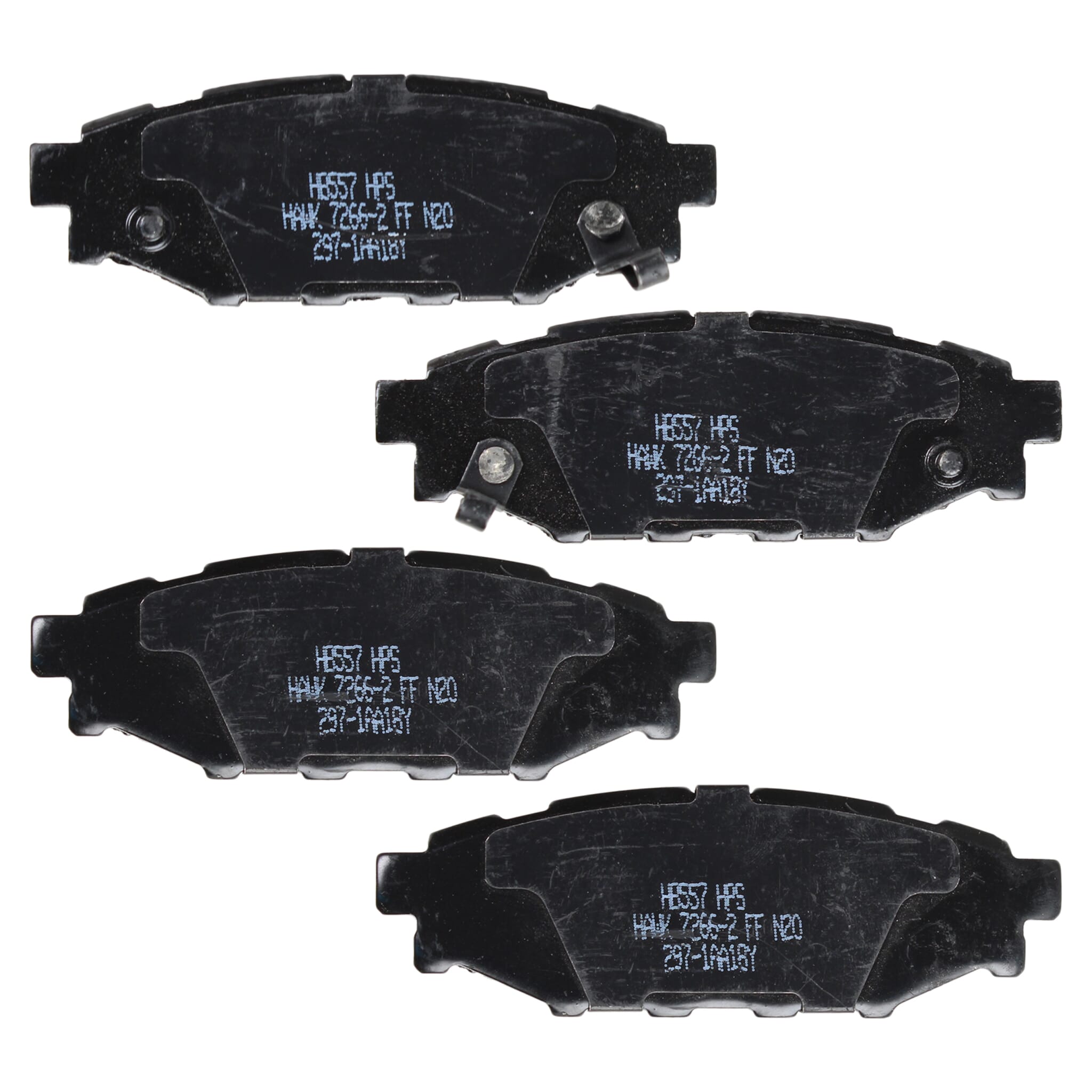 Hawk HPS Rear Brake Pads Subaru WRX w/o Eyesight Tech 2008-2021 / BRZ 2013-2020 / FR-S 2013-2016 | HB557F.545