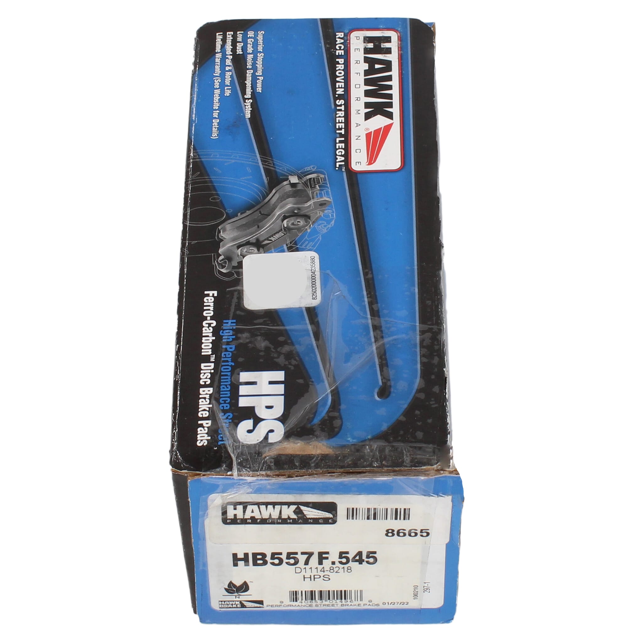 Hawk HPS Rear Brake Pads Subaru WRX w/o Eyesight Tech 2008-2021 / BRZ 2013-2020 / FR-S 2013-2016 | HB557F.545
