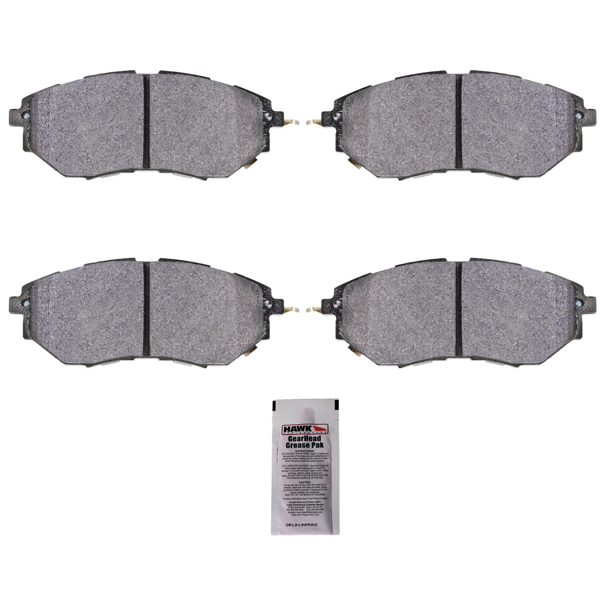 Hawk Street 5.0 Front Brake Pads Subaru WRX 2015-2021 | HB533B.668