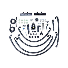 IAG PTFE Fuel System Kit with FPR & Black Fuel Rails Subaru STI 08-21 / WRX 08-14 | IAG-AFD-2350BK
