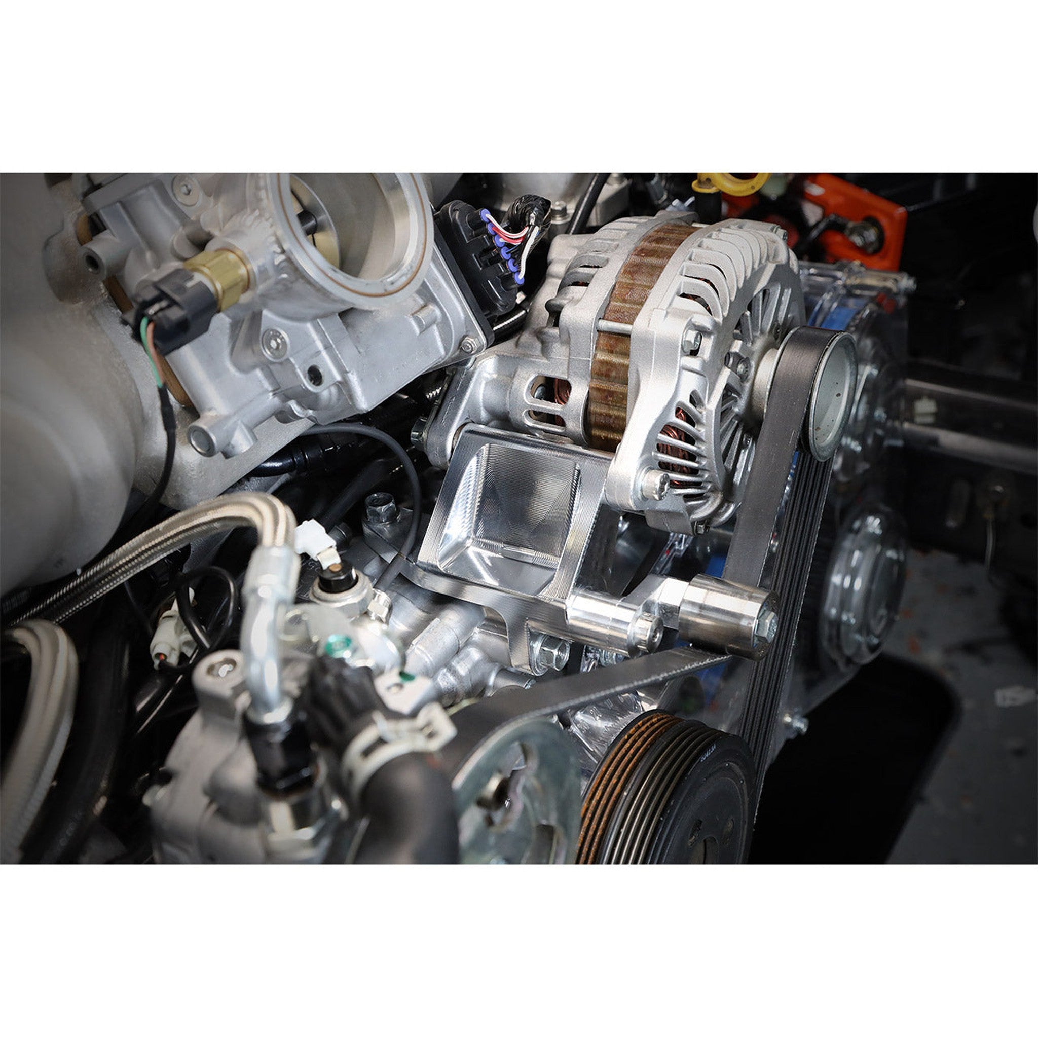 IAG V2 Alternator Relocation Kit for Reversed Intake Manifold Subaru WRX 02-14 / STI 04-21 | IAG-ENG-5211