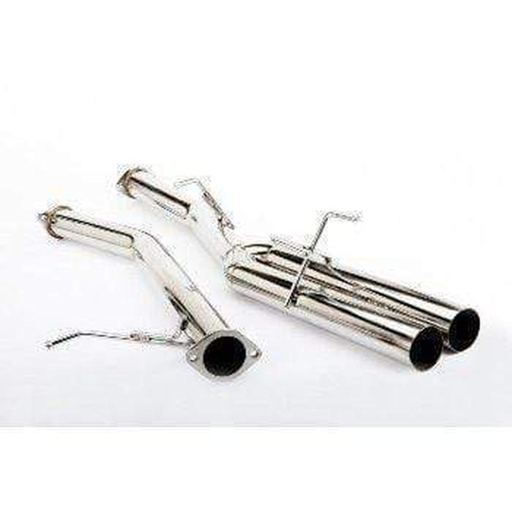 ISR Performance 3in Race Straight Dual Tip Cat Back Exhaust Nissan 240sx 1989-1994