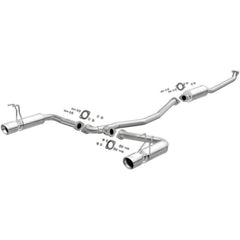Injen 63mm SS Cat Back Exhaust w/ Dual Burnt Titanium Tips Honda Civic 1.5L Turbo Sedan 2016-2020
