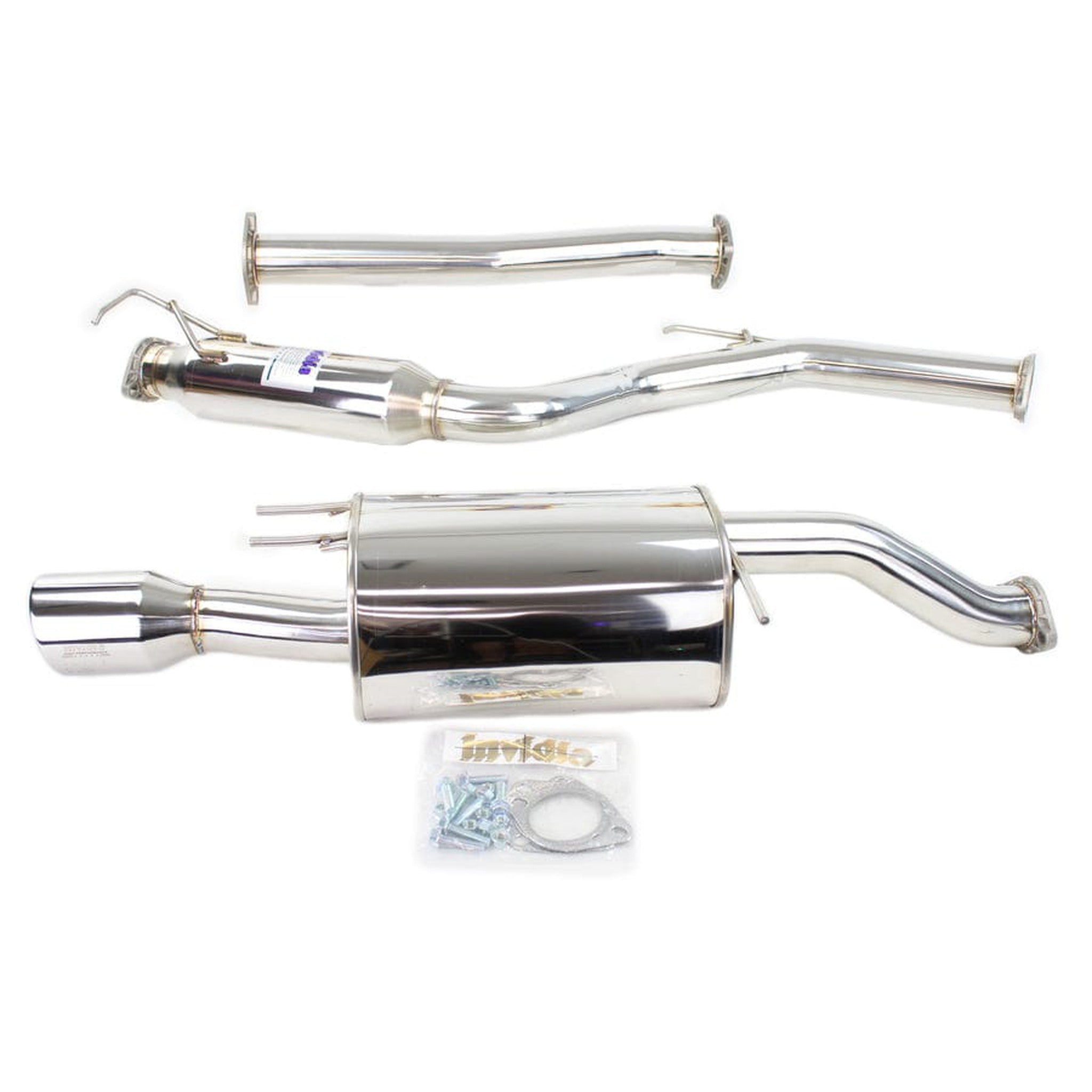 Invidia 12-15 Honda Civic Si K24 Coupe Q300 Rolled Stainless Steel Tip Cat-back Exhaust | HS14HC2G3S
