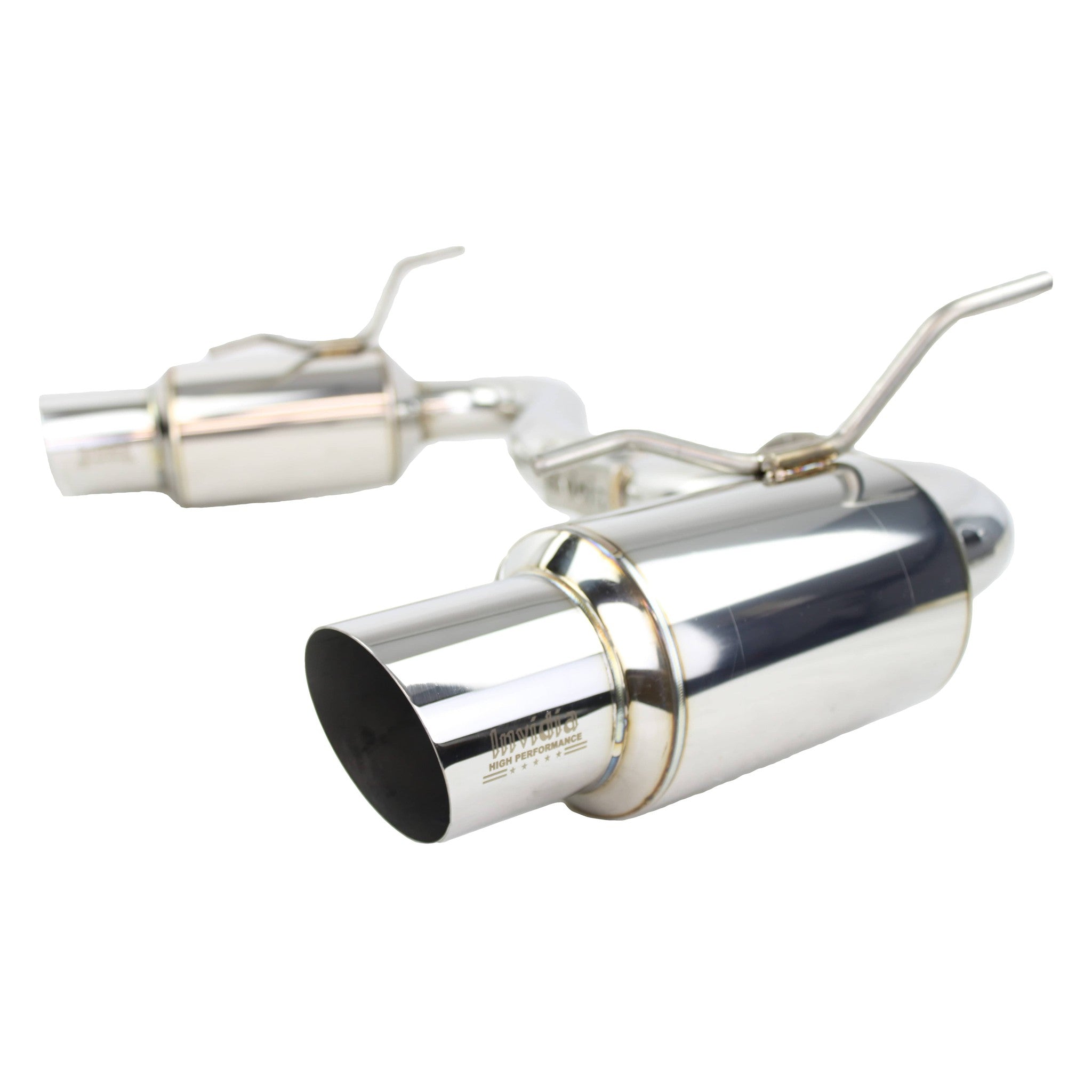 Invidia Dual N1 Single Layer SS Tipped Cat Back Exhaust STI 2008-2014 / WRX 2011-2014 Hatchback | HS08STIGTP